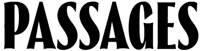 Passages font