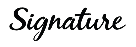 Signature-font